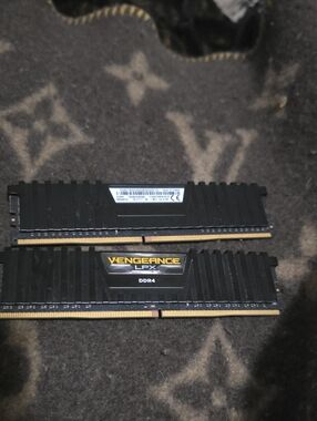 Corsair Vengeance LPX DDR4 Black RAM Modules with Yellow Accent